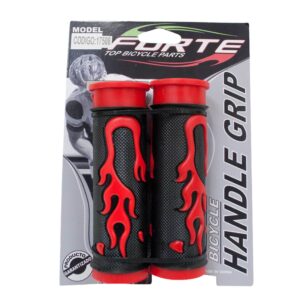 Puños infantil con diseño de fuego Negro/Rojo